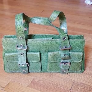 Green Italian made Purse